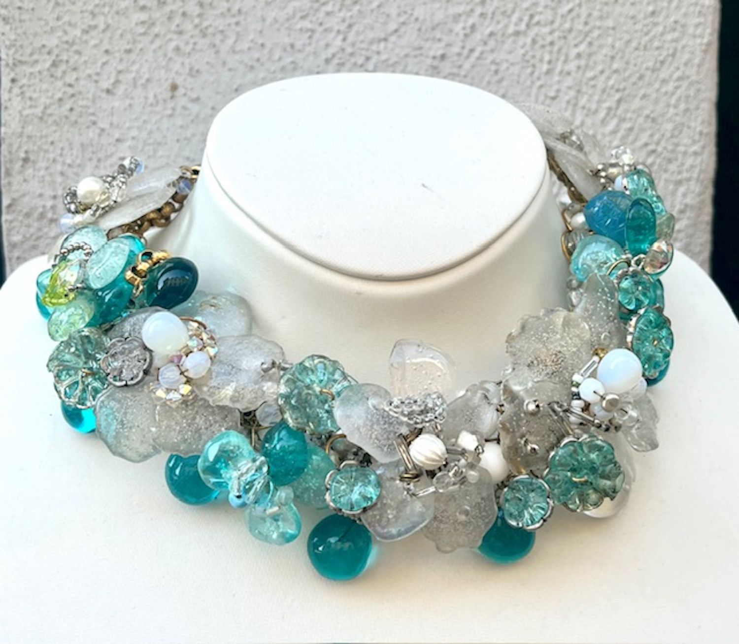 Collier Haute Couture Bleu