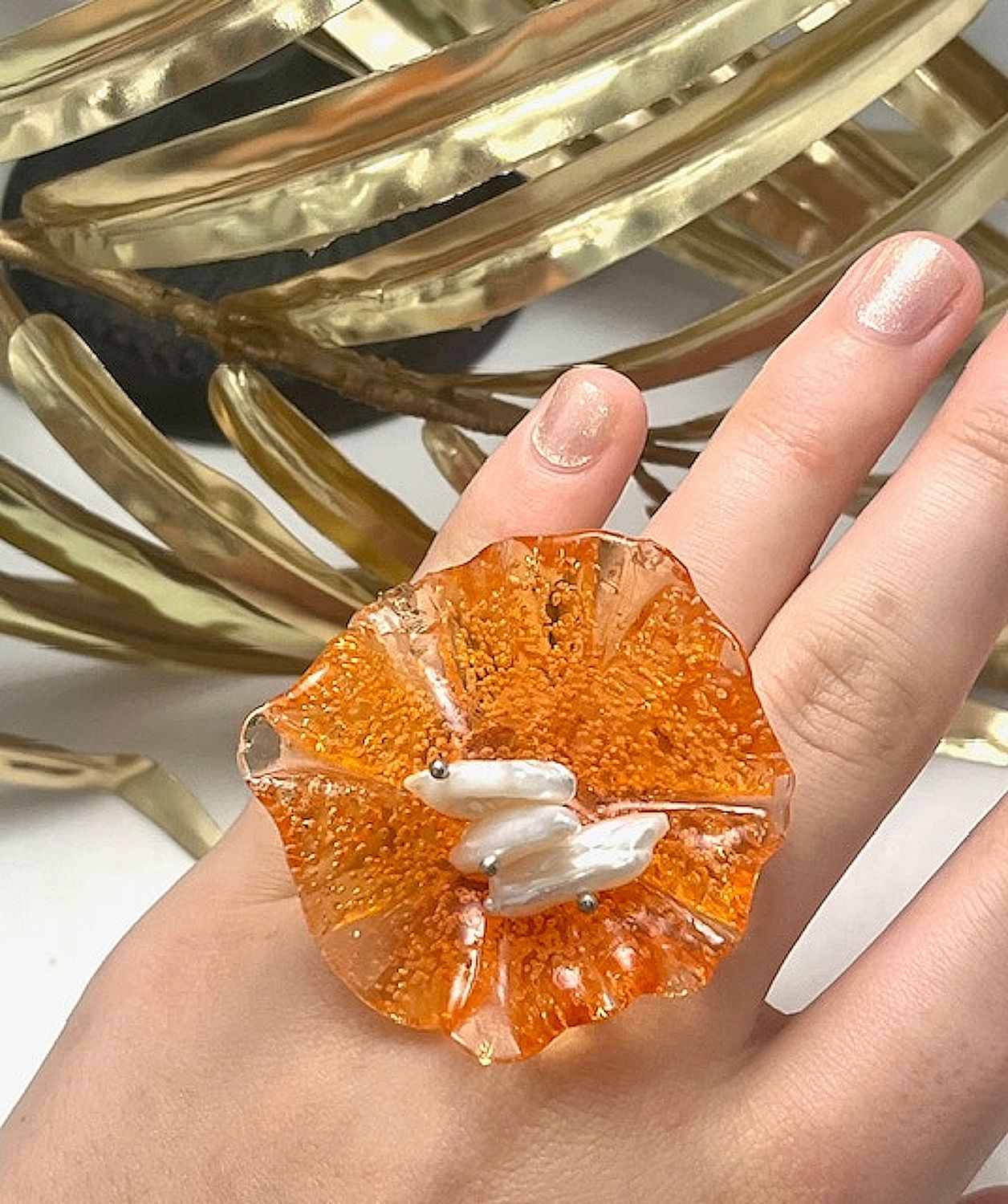 Bague Coquelicot Orange
