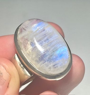 Bague Pierre de Lune et argent