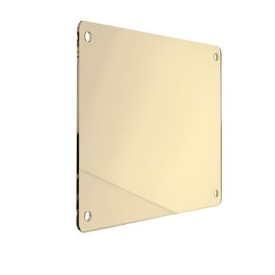 PMMA MIRROR GOLD/PINK PLATE