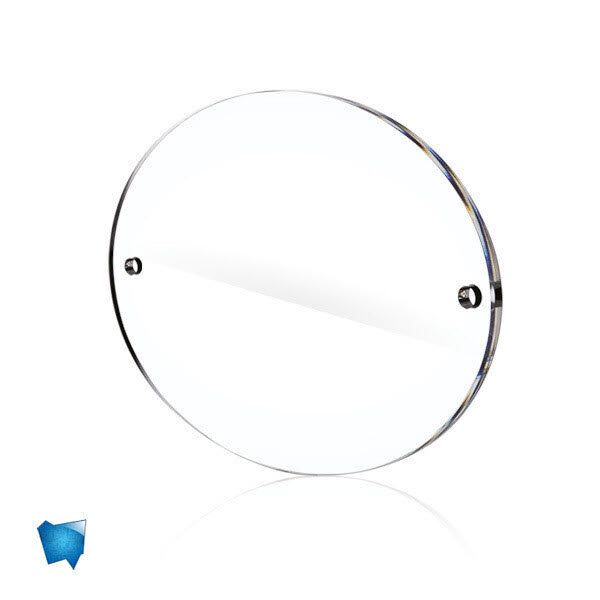 TARGHE PLEXIGLASS TRASPARENTE | OVALE