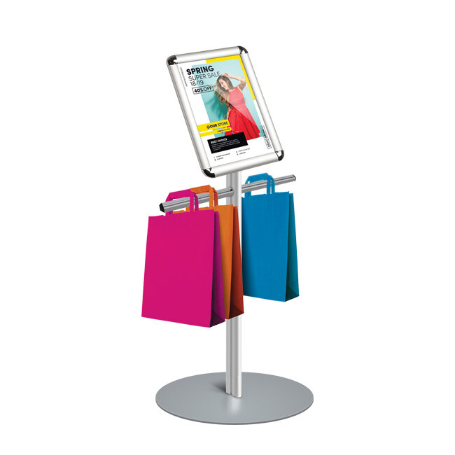 SHOPPER A4 | porta comunicazione su piantana