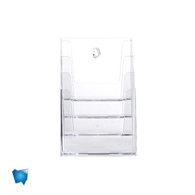DEPLIX 4x A5 | porta depliant da banco 4 posti