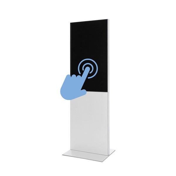 LINE | totem digitale touchscreen, MONITOR: Samsung 43”, COLORE: BIANCO, TOUCHSCREEN: SÌ
