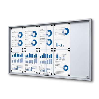 BACHECA SLIM CON ANTA SCORREVOLE DA INTERNO | magnetica