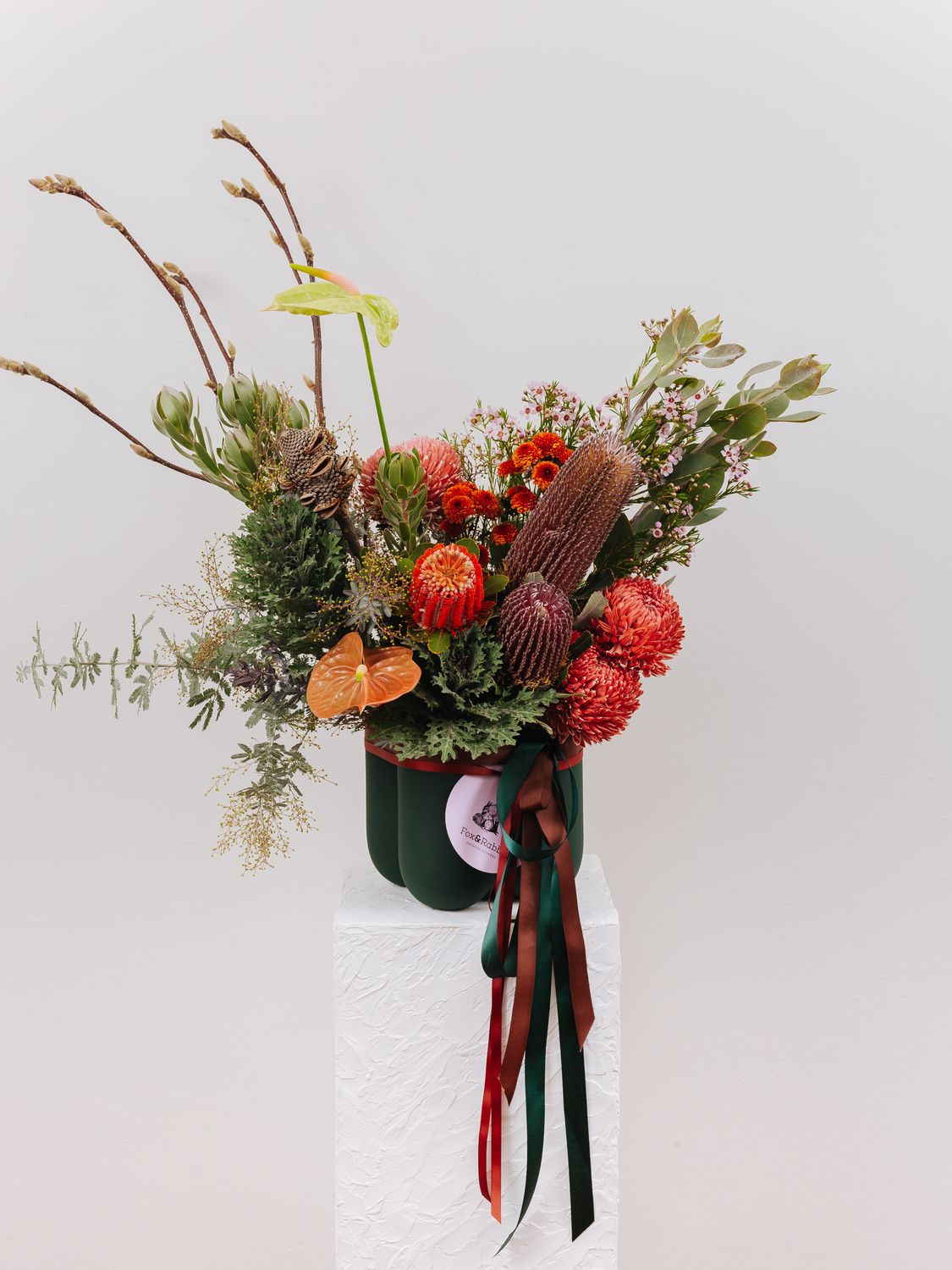 Native and Textural Vase Arrangement, Size: $215 Classic with Vase