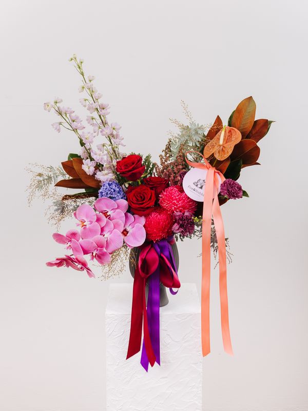 Berry Tone Vase Arrangement