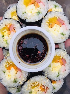 KIMBAP | KOREAN SUSHI  ROLL | SEAWEED RICE ROLL
