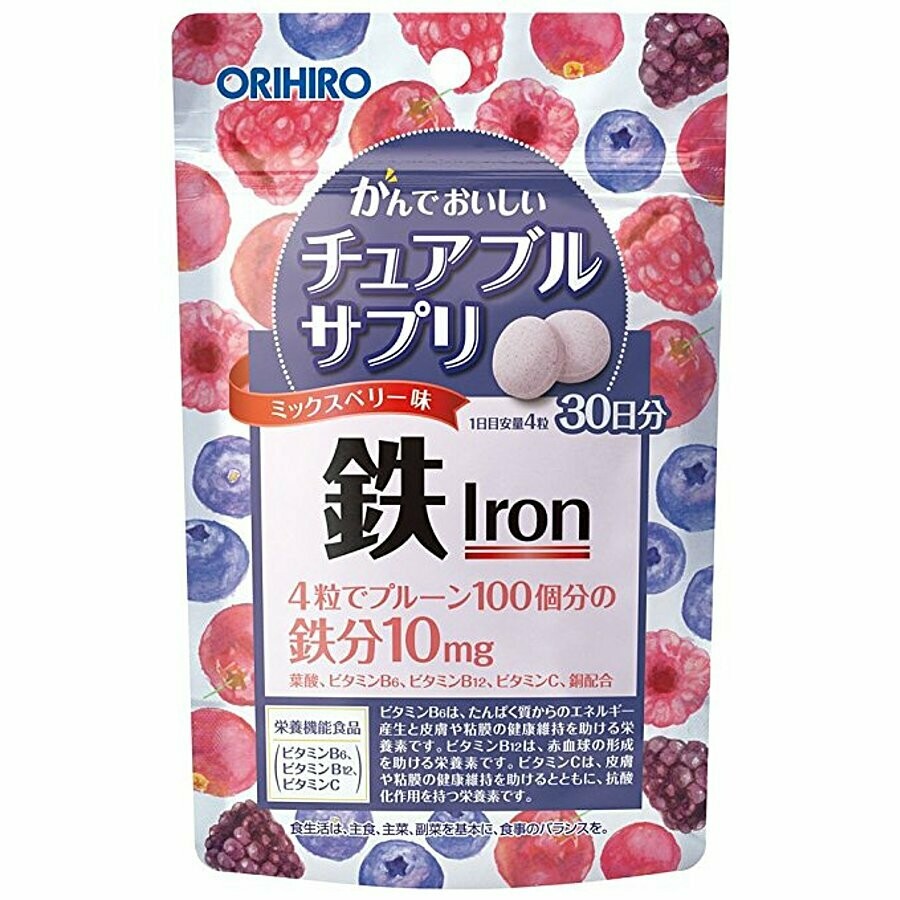 Orihiro. Железо на 30 дней с вкусом лесных ягод.