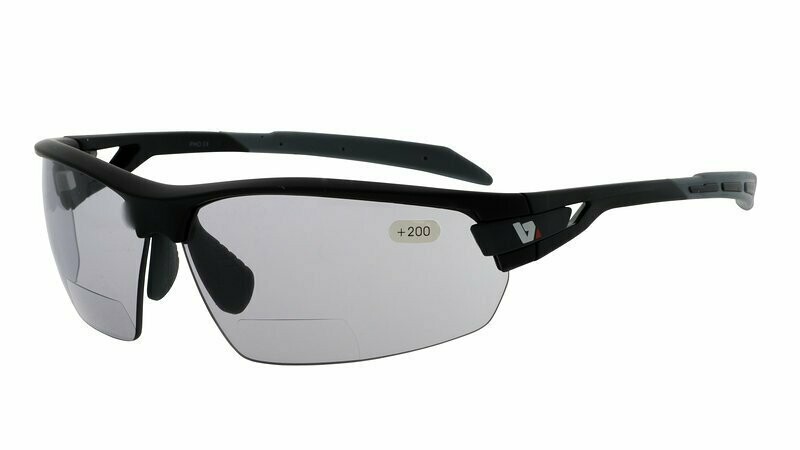 BZ Optics Photochromic Bi Focal Cycling Glasses Black +1.5