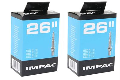 IMPAC 26" x 1.50-2.35  Inner Tubes  40mm PRESTA  twin pack