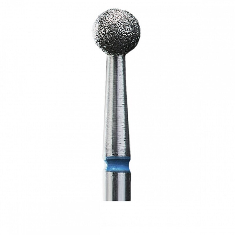 Punta diamantata a sfera, blu, diametro punta 5 mm