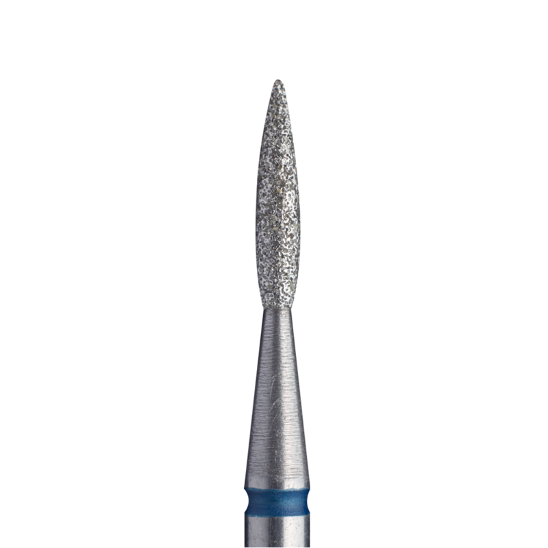 Punta diamantata Fiamma, blu, diametro 2.3 mm - lunghezza punta 10 mm