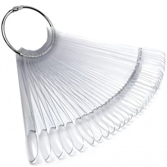 Tip Trasparenti forma oval confezione da 40 pezzi