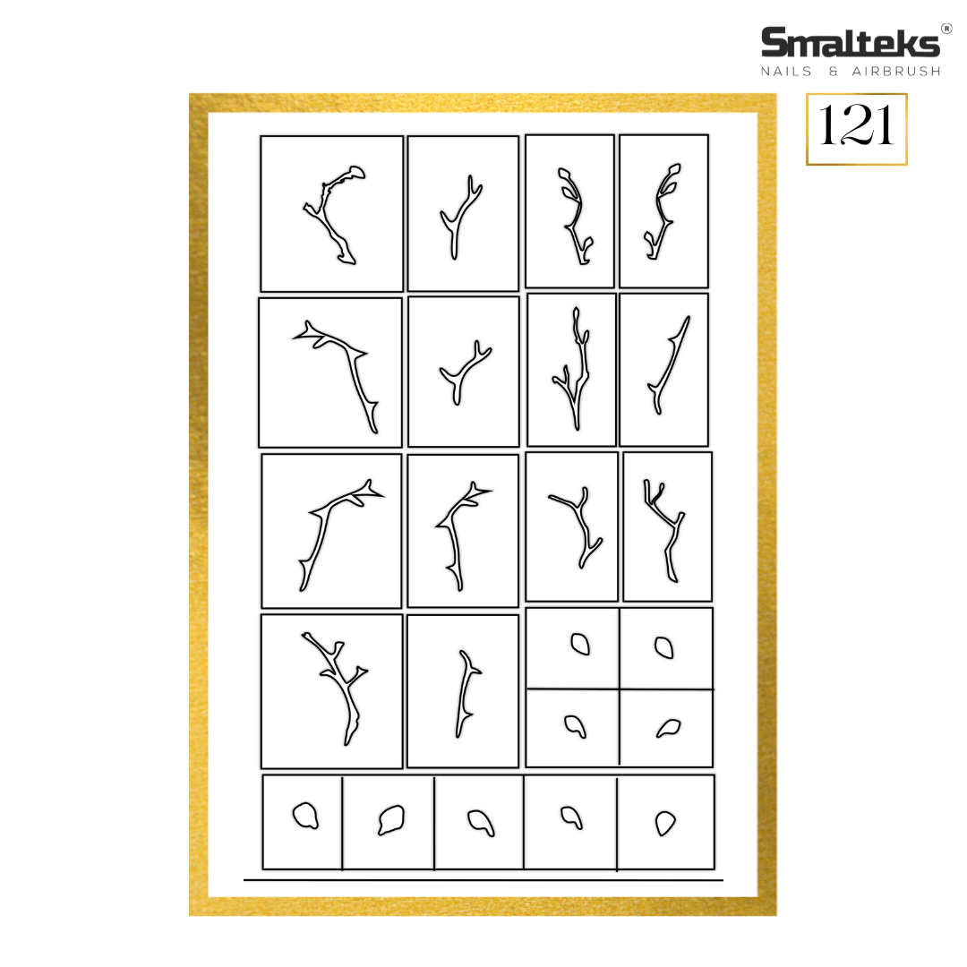 STENCIL N121 Orchidea