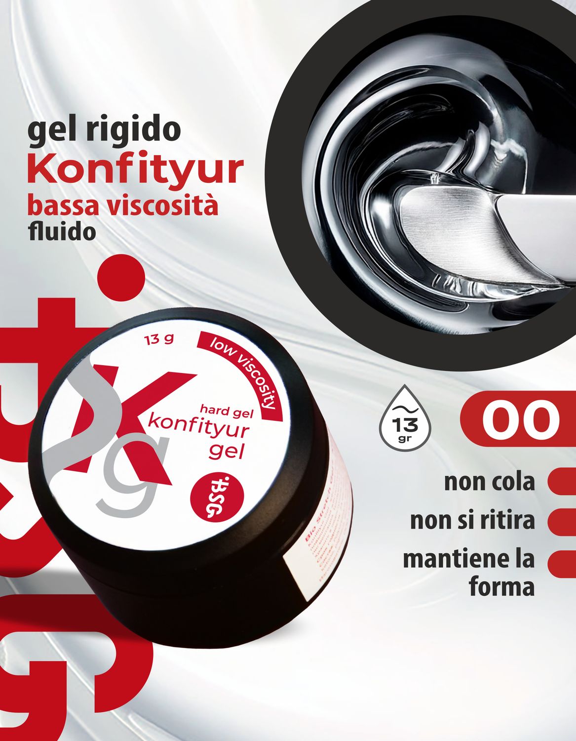 BSG Hard gel  #00LV - Transparent colorless  (13 g)