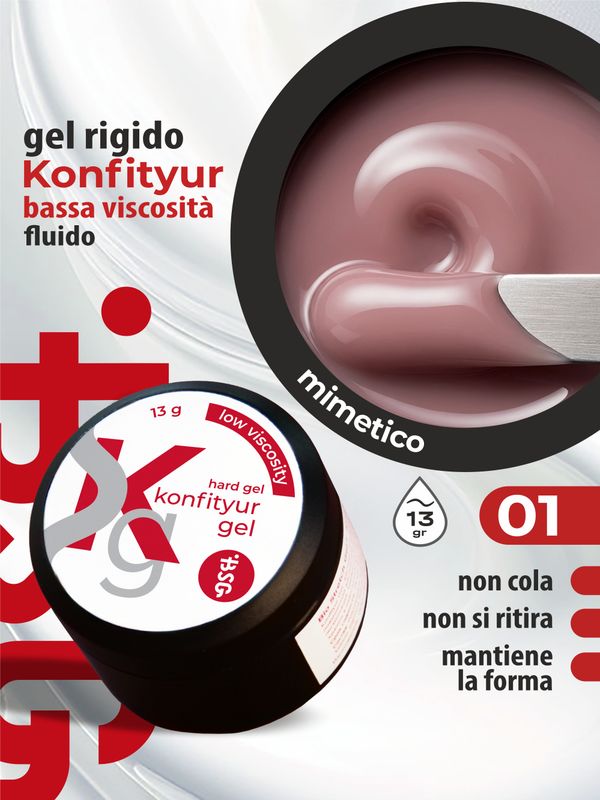 BSG Hard gel  #01  - Pink camouflage (13 g)