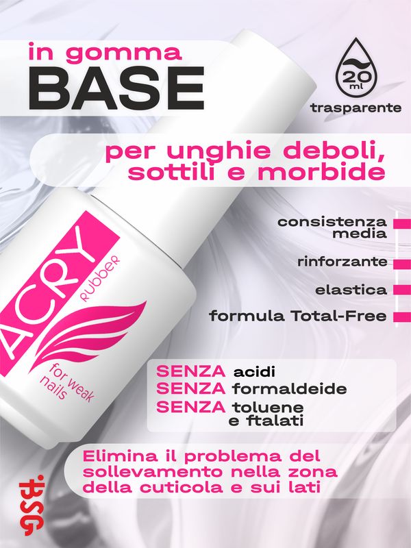 Base ACRY BSG unghie problematiche  (20 ml)