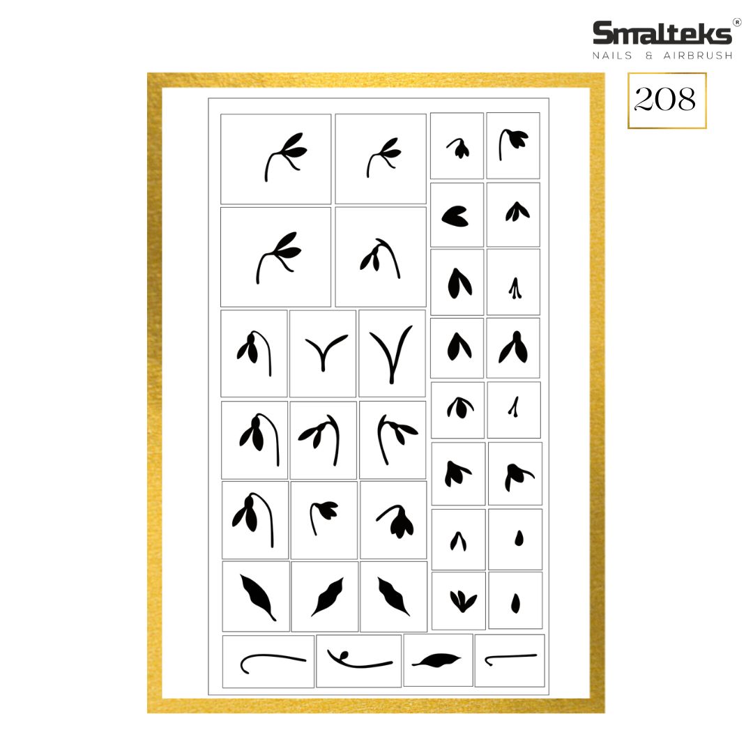 STENCIL N 208
