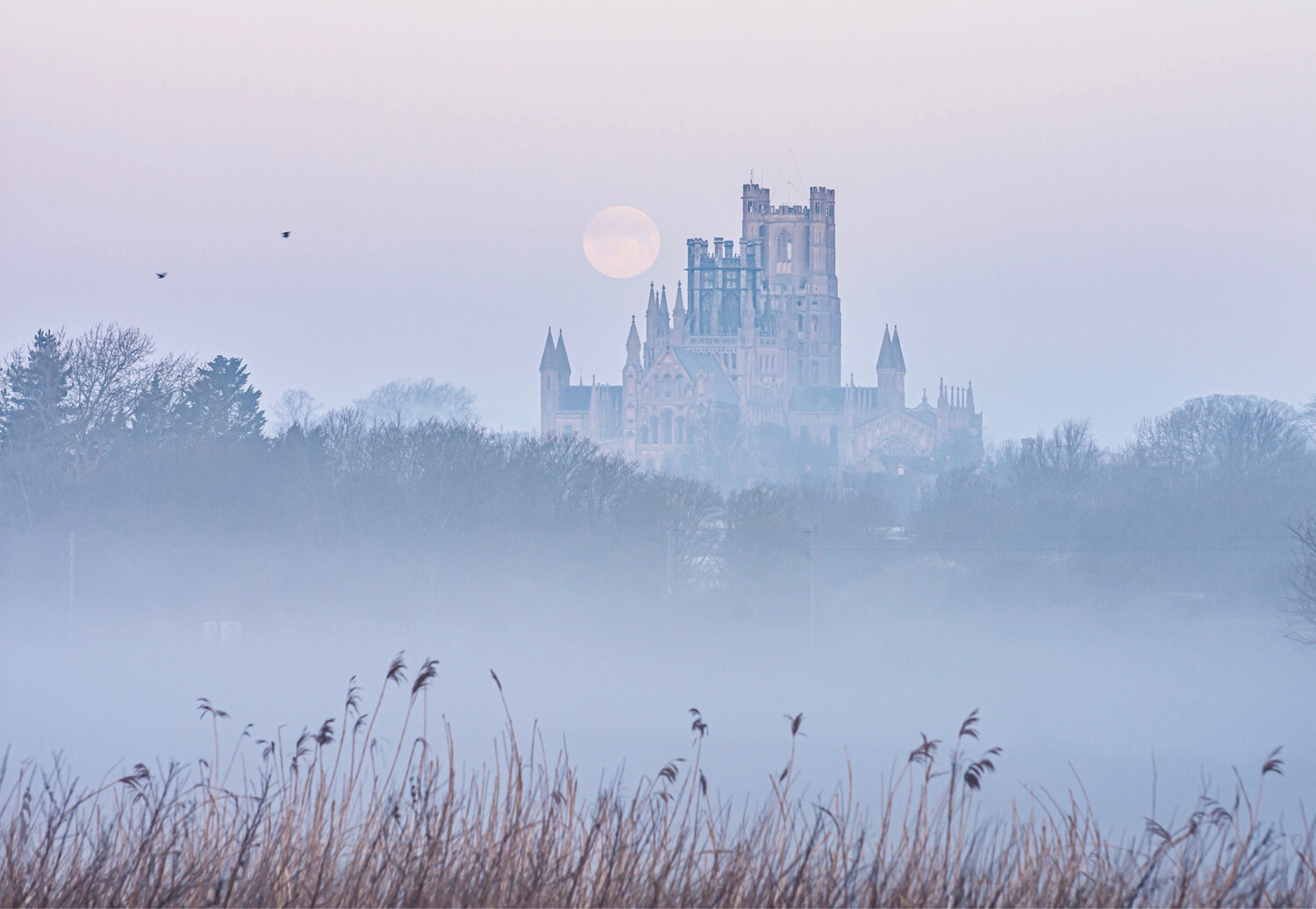 The Ship Of The Fens With The Full Moon