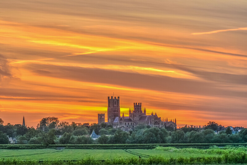 Ely Cathedral &amp; The Fire Sky