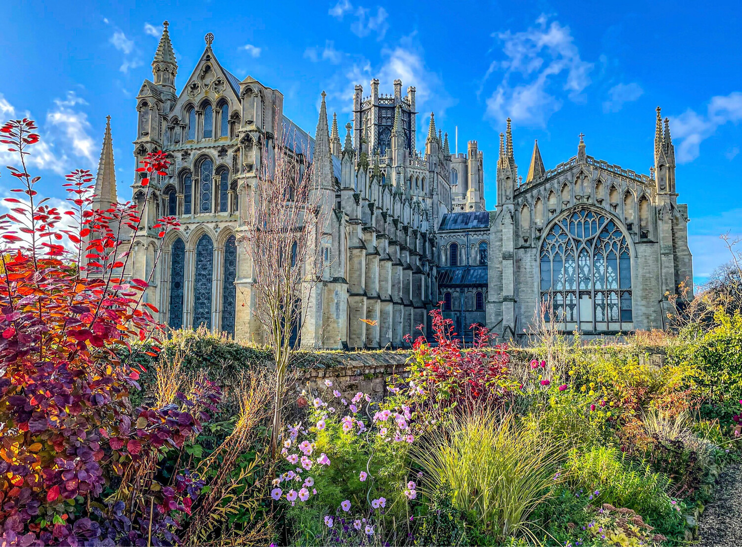 Ely Cathedral In Autumn East View