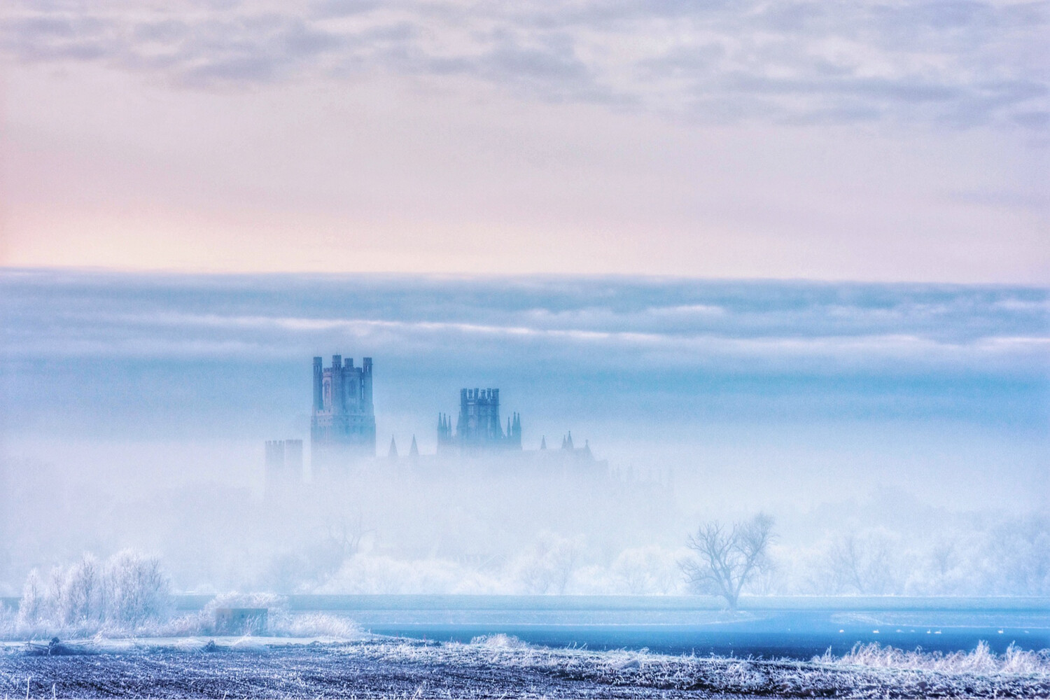 Ely Cathedral A Frosty Sunset