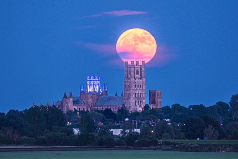 Ely Cathedral &amp; Flower Moon