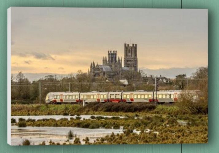 Canvas - Ely Cathedral &amp; Train (UK Only).