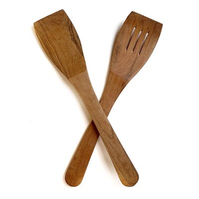 Flat Handle Olive Wood Spoons