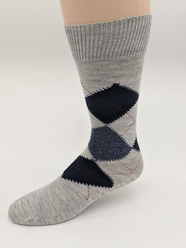 Alpaca Argyle Dress Socks