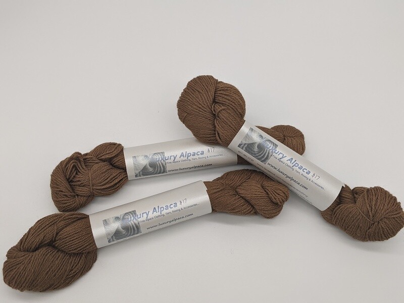 100% Alpaca Yarn Medium Fawn color 146 yards