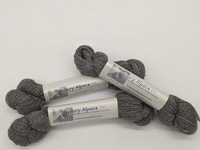 100% Alpaca Yarn Silver Gray color