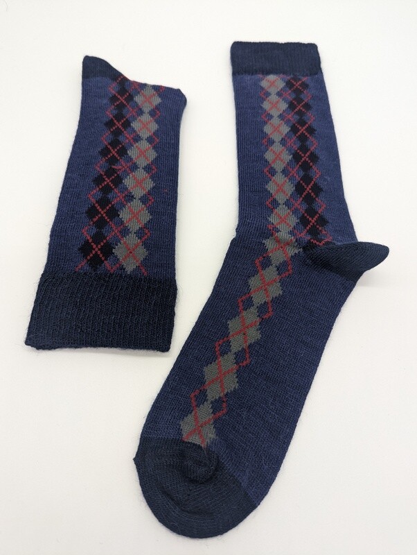 Classic Diamond Crew Socks