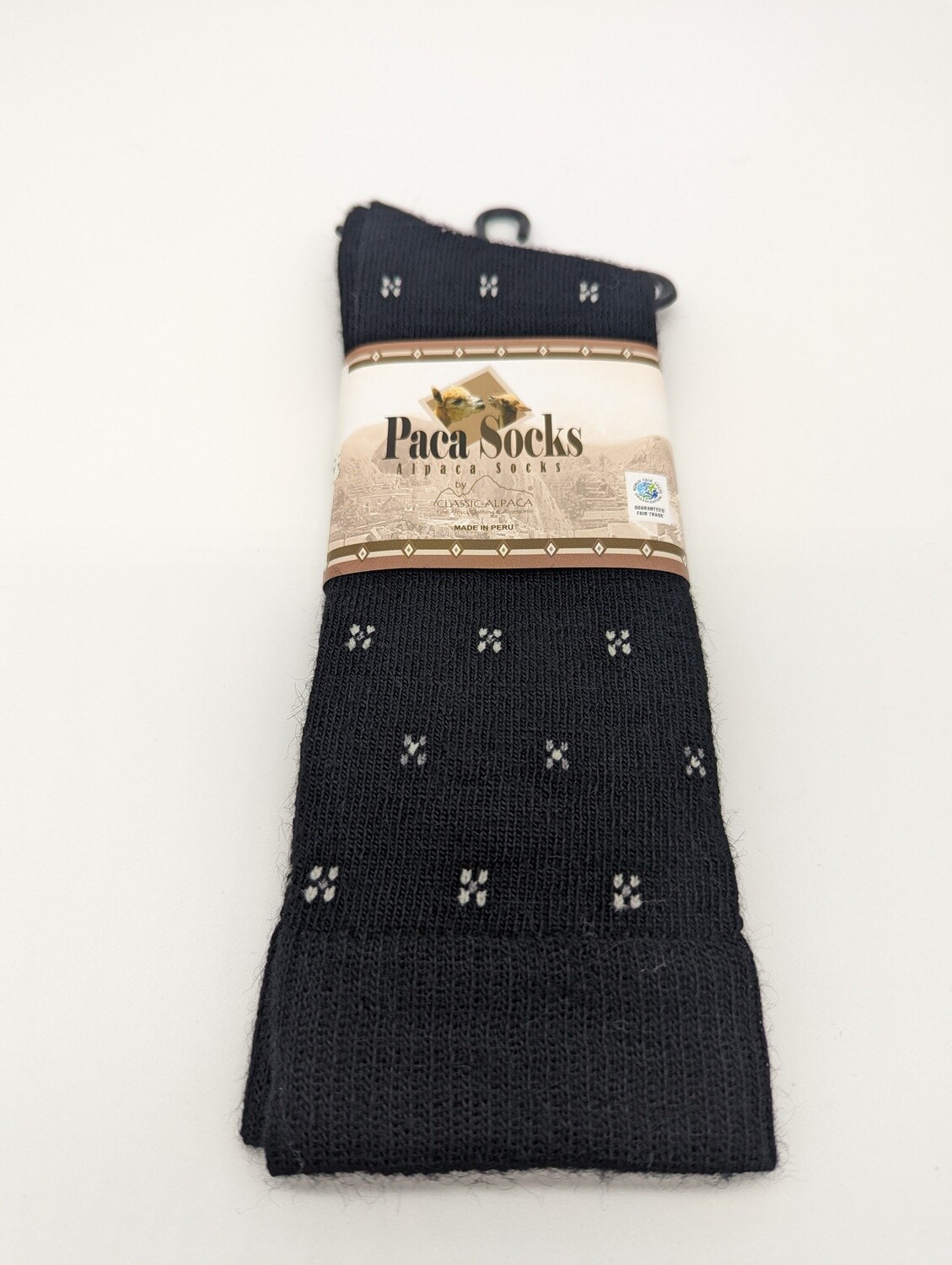 Dot Dress Crew Alpaca Socks