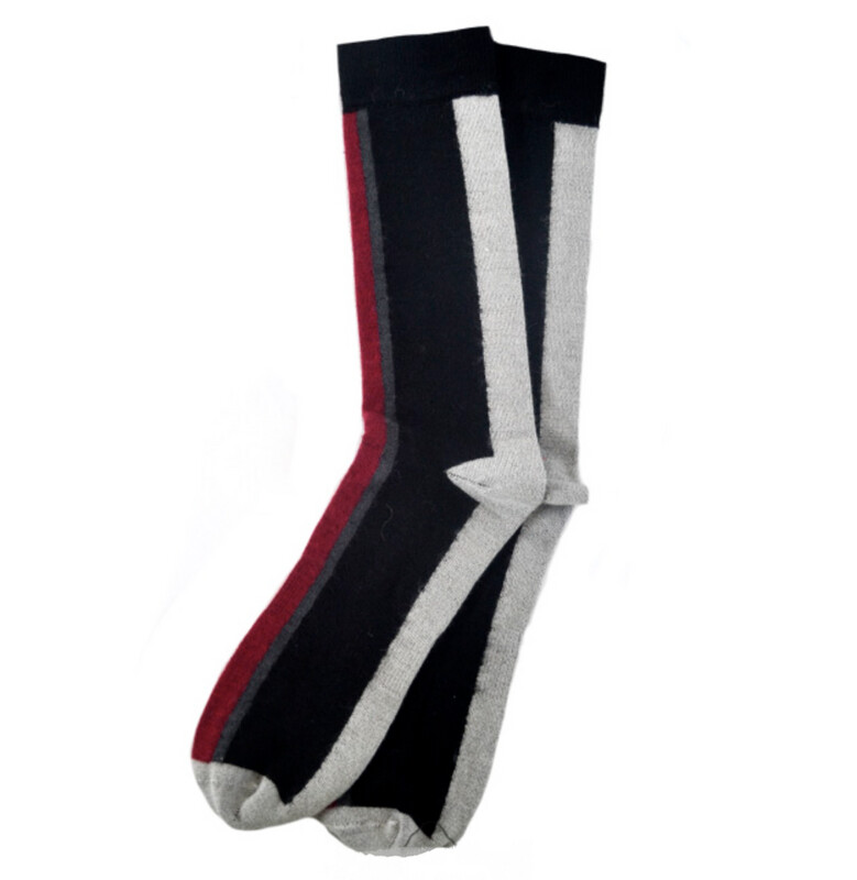 Premium Royal - Silk Striped Dress Socks