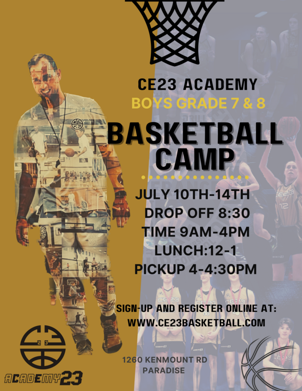 Summer Camp Boys Grades 7 & 8