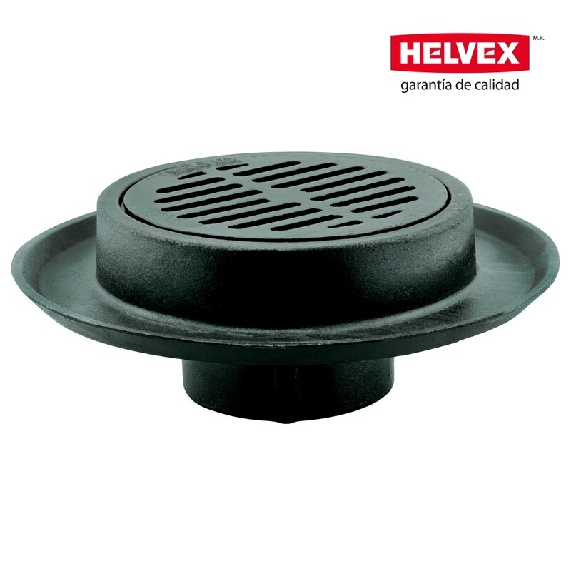 COLADERA DE REJILLA REDONDA PARA PATIOS, GARAGES, TERRAZAS, ETC.  MOD. 2514
