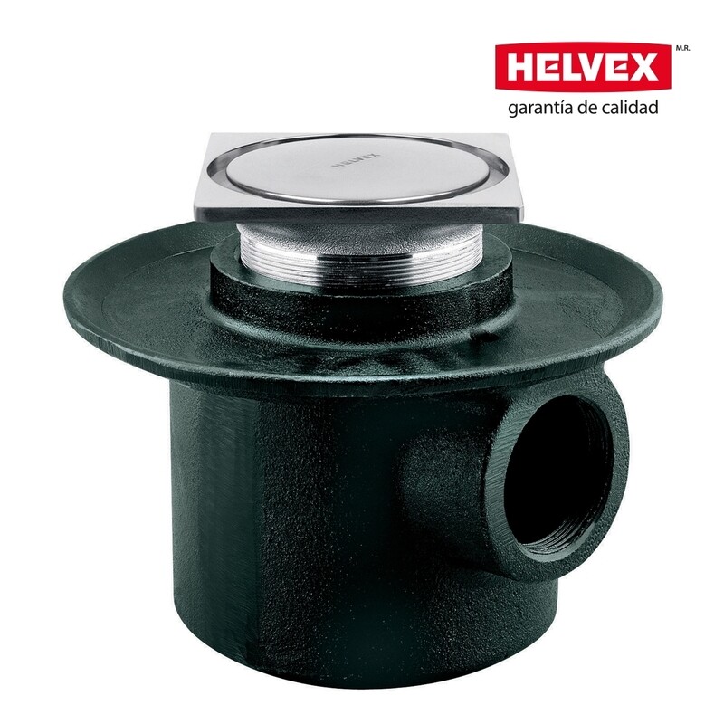 COLADERA DE UNA BOCA DESAGUE DE CONTORNO CUADRADA MOD. 282-35-CHL