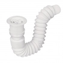 Cespol flexible p/fregadero c/contra 2 1/2", polipr, 1-1/2" MOD. 49370