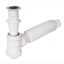 Cespol de bote p/lavabo con contra, polipropileno, 1-1/4" MOD. 49366