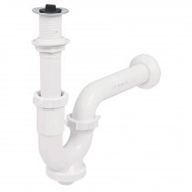 Cespol rígido para lavabo con contra, polipropileno, 1-1/4" MOD. 49508
