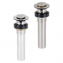 Contras para lavabo sin rebosadero, push,cromo MOD. 47037