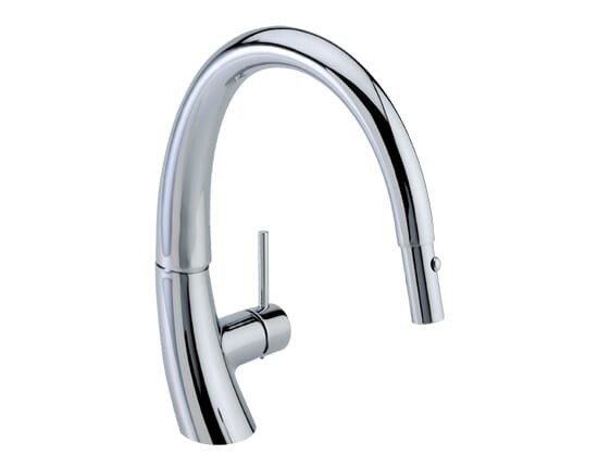 Llave monomando Curvo para fregadero, dos tipos de chorro MOD. E-307