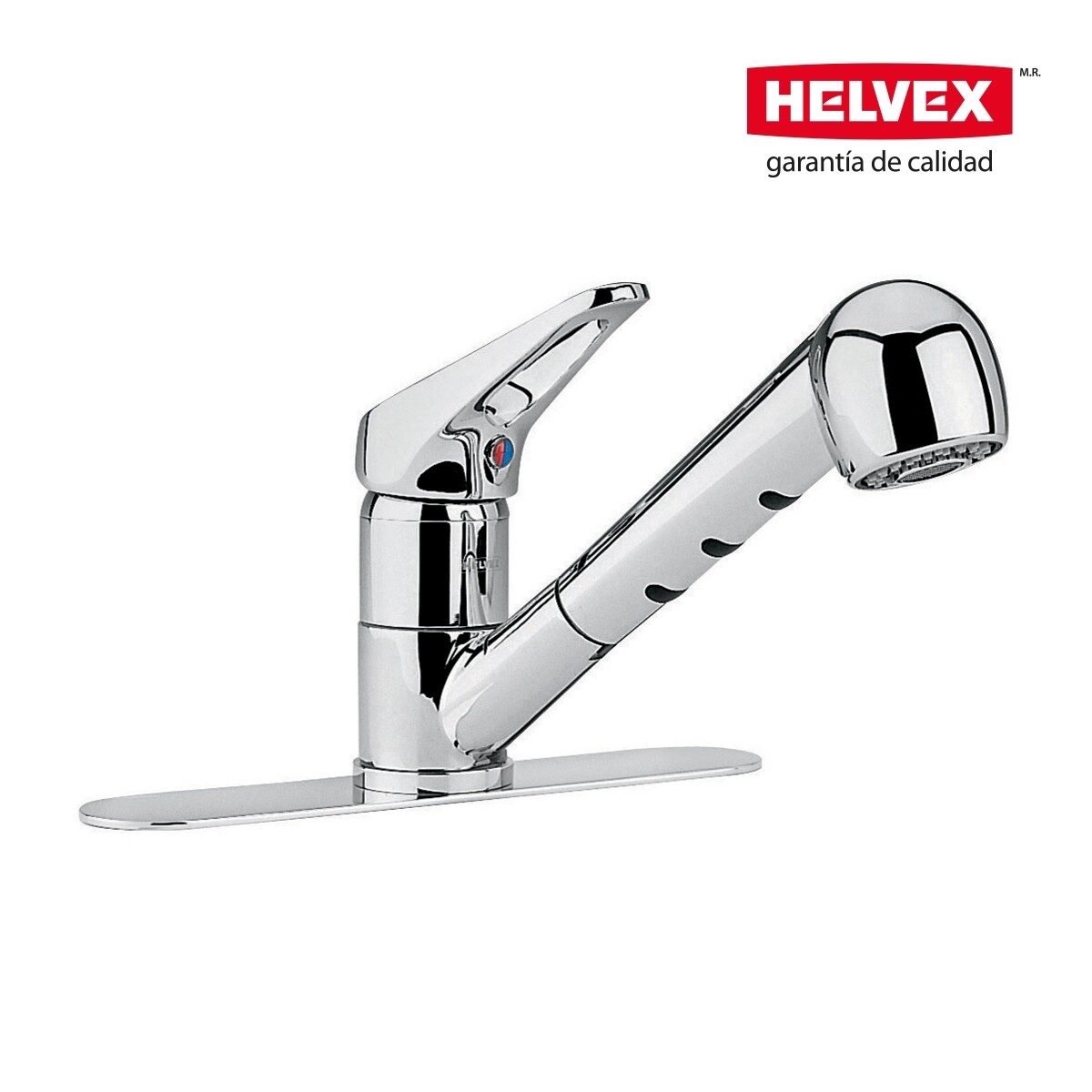 Monomando Ergo para fregadero, con cabezal retractil, sistema anticalcareo y dos tipos de chorro MOD. E-39