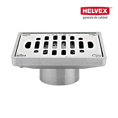 REBOSADERO DE REJILLA CUADRADA CONEXION PARA TUBO 51 mm (2") DE RETACAR MOD. 342-C