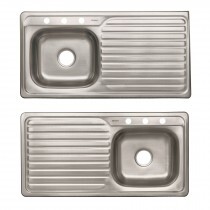 Tarjas de empotrar 100 x 51 cm, Basic izquierda MOD. 47020