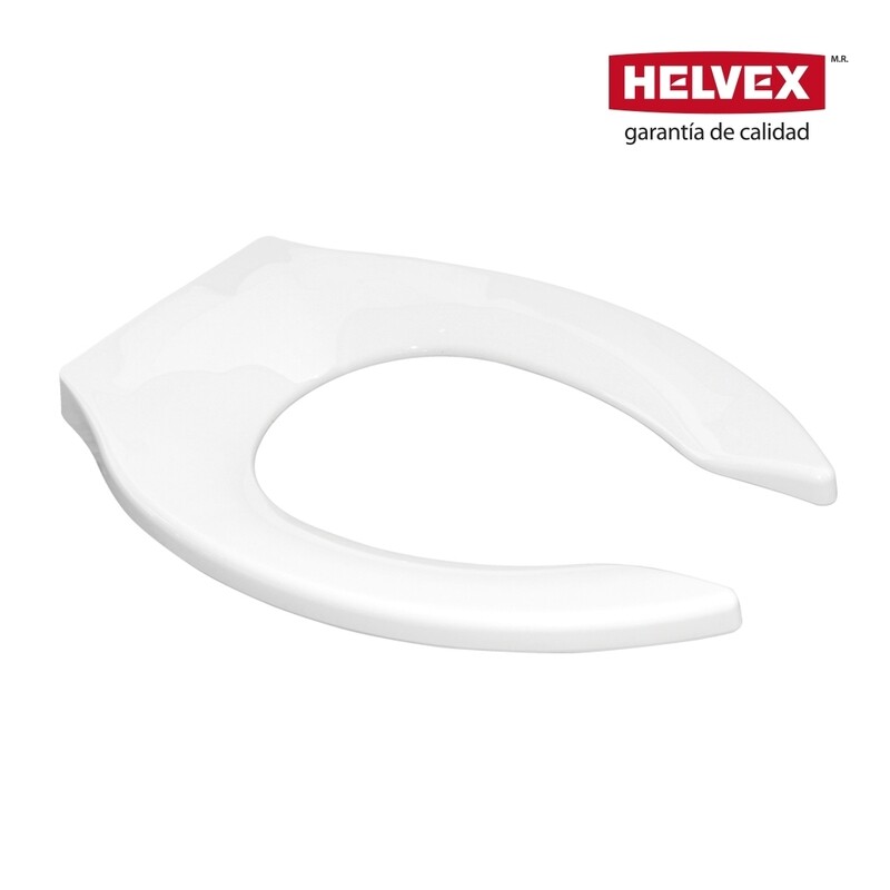 ASIENTO PARA TAZA FLUXOMETRO PLUS ELONGADO SIN TAPA CON ANTIBACTERIAL MOD. AF-2
