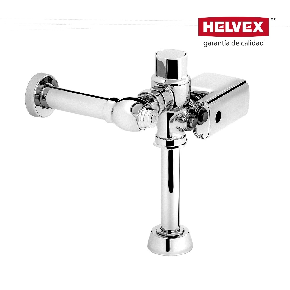 FLUXOMETRO ELECTRONICO  BATERIAS  WC OC BOTON 38 CROMO MOD. FB-110-38