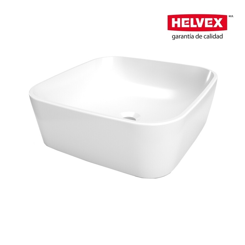 Lavabo de sobreponer Santorini sin rebosadero, para espacios reducidos. MOD. LV SANTORINI